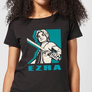 Star Wars Rebels Ezra Damen T-Shirt - Schwarz