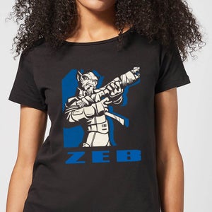T-Shirt Femme Zeb Star Wars Rebels - Noir