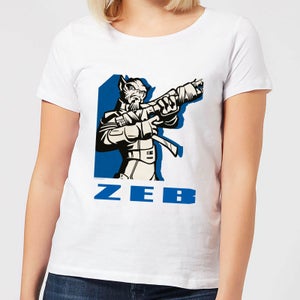 Star Wars Rebels Zeb Damen T-Shirt - Weiß