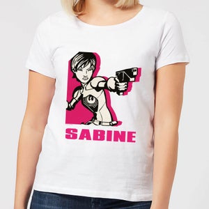 Star Wars Rebels Sabine Damen T-Shirt - Weiß