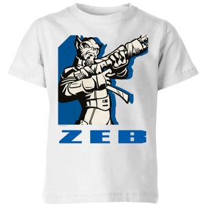 T-Shirt Enfant Zeb Star Wars Rebels - Blanc