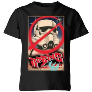 T-Shirt Enfant Poster Star Wars Rebels - Noir