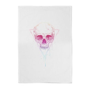 Balazs Solti Colourful Skull Cotton Tea Towel