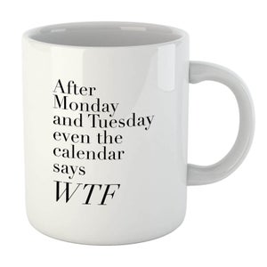 PlanetA444 Even The Calendar Says WTF Mug