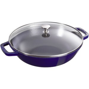 Staub Round Small Wok - Dark Blue - 30cm