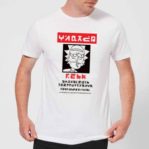 T-Shirt Rick e Morty Wanted Rick - Bianco - Uomo