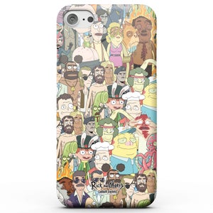 Cover telefono Rick and Morty Interdimentional TV Characters per iPhone e Android
