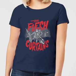 Rick and Morty The Flesh Curtains Women's T-Shirt - Navy