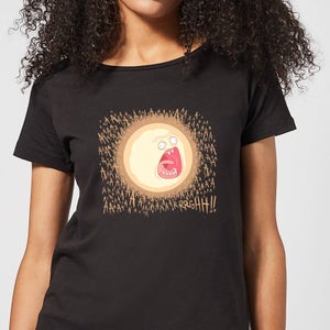 Rick and Morty Screaming Sun Women's T-Shirt - Black