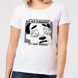 T-Shirt Femme Des Fourmis dans les Yeux Rick et Morty - Blanc