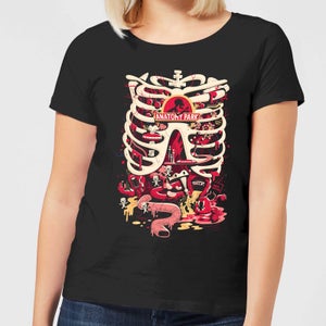 T-Shirt Femme Anatomy Park Rick et Morty - Noir