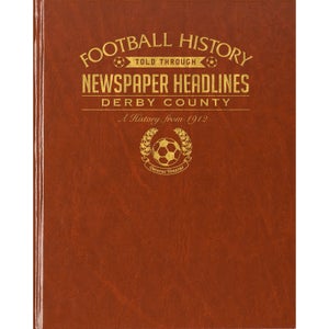 Derby County Football Newspaper Book - Brown Leatherette