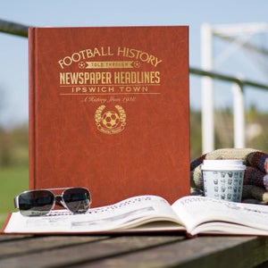 Ipswich Football Newspaper Book - Brown Leatherette