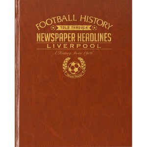 Liverpool Newspaper Book - Brown Leatherette