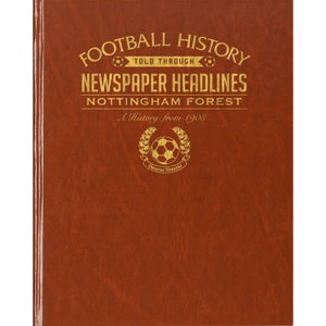 Notts Forest Newspaper Book - Brown Leatherette