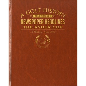 Ryder Cup Golf Newspaper Book - Brown Leatherette