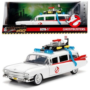 Ghostbusters Hollywood Rides ECTO-1 1:24 Scale Die-Cast Metal Vehicle