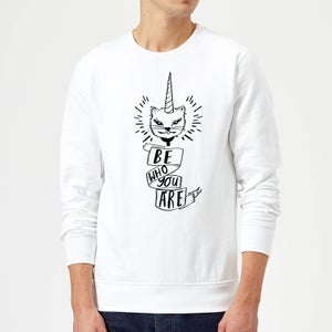 Rock On Ruby Be Who You Are Sweatshirt - White