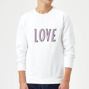 Rock On Ruby Love Sweatshirt - White