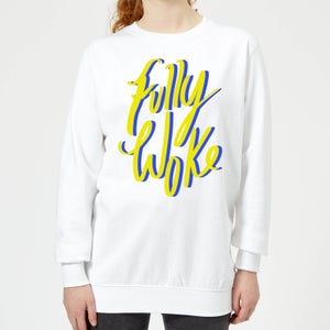 Rock On Ruby Fully Woke Women's Sweatshirt - White