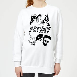 Rock On Ruby Friyay Women's Sweatshirt - White