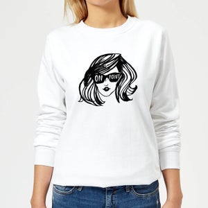 Rock On Ruby On Point Women's Sweatshirt - White