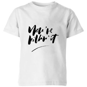PlanetA444 You're Killin' It Kids' T-Shirt - White