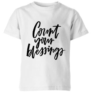 PlanetA444 Count Your Blessings Kids' T-Shirt - White