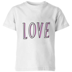 Rock On Ruby Love Kids' T-Shirt - White