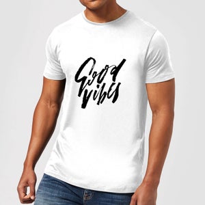 PlanetA444 Good Vibes Men's T-Shirt - White