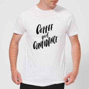 PlanetA444 Coffee and Confidence Men's T-Shirt - White