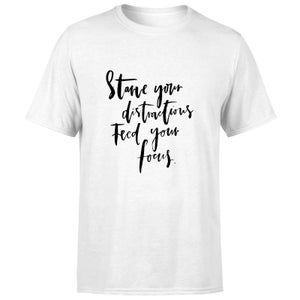 PlanetA444 Starve Your Distractions Men's T-Shirt - White