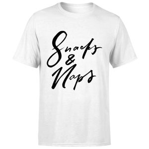 PlanetA444 Snacks and Naps Men's T-Shirt - White