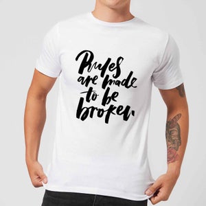 PlanetA444 Rules Are Made To Be Broken Men's T-Shirt - White