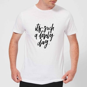 PlanetA444 It's Such A Lovely Day Men's T-Shirt - White