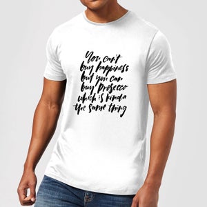 PlanetA444 You Can't Buy Happiness Men's T-Shirt - White