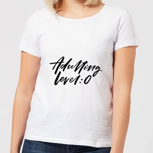 Adulting Level 0 Women's T-Shirt - White