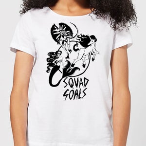 Mermaid, Unicorn and Dinosaur Squad Goals Women's T-Shirt - White