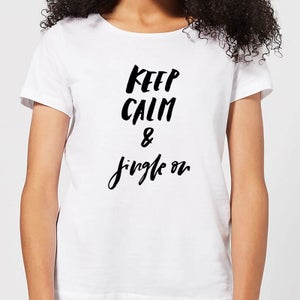 Keep Calm and Jingle On Women's T-Shirt - White