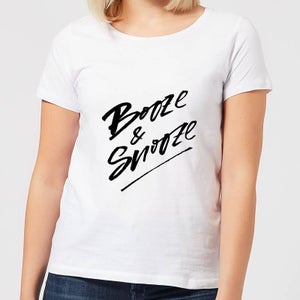 Booze & Snooze Women's T-Shirt - White