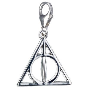 Harry Potter Sterling Silver Deathly Hallows Clip on Charm