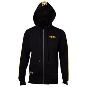 Fallout Men's 76 Vault-Tec Zip Through Hoodie - Black