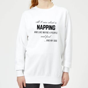 Be My Pretty Napping Women's Sweatshirt - White