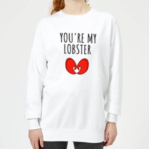 Be My Pretty You're My Lobster Women's Sweatshirt - White