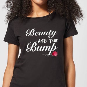 Big and Beautiful Beauty and The Bump Women's T-Shirt - Black