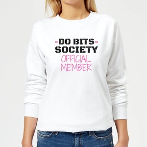 Big and Beautiful Do Bits Society Member Women's Sweatshirt - White