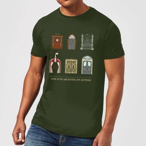 American Horror Story Some Doors Quote T-shirt - Donkergroen