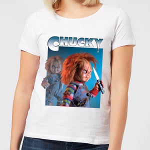 Chucky  Nasty 90's Damen T-Shirt - Weiß
