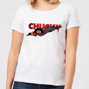 Chucky Tear Dames T-shirt - Wit