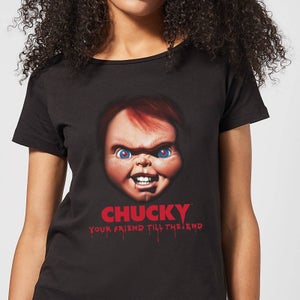 T-Shirt Femme Friends Till The End Chucky - Noir